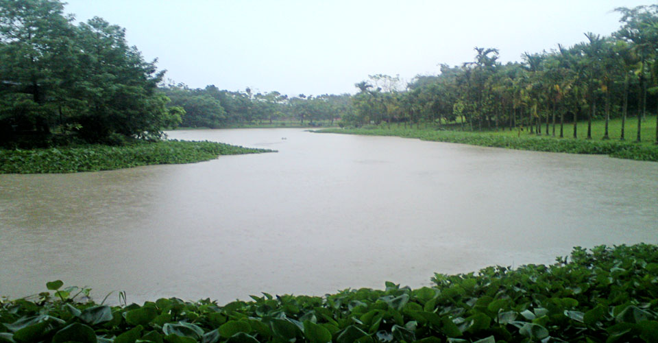 Zinda park Lake during Rain